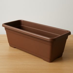 Balkonláda 40 cm, barna